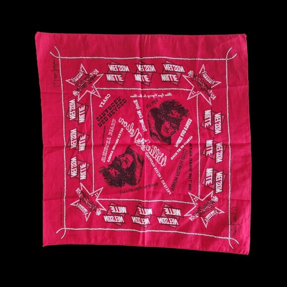 Wrangler | Accessories | Vintage Willie Nelson Bandana Country Music ...